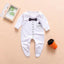 Floral Dinosaur Car Printed Baby Romper - Long Sleeve