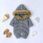 Manteau Chaud Elegant Baby - Combinaison Tricotée à Capuche pour Nouveau-nés