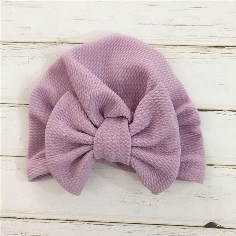Chapeau en Tricot Élégant pour Filles Bébé avec un Grand Nœud