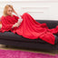 Winter Hooded Pocket Blankets Warm Soft coral TV blanket - Korvel