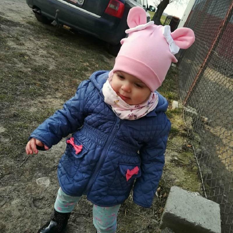 Sombrero de Conejito para Niña - Gorra de Algodón con Lazo