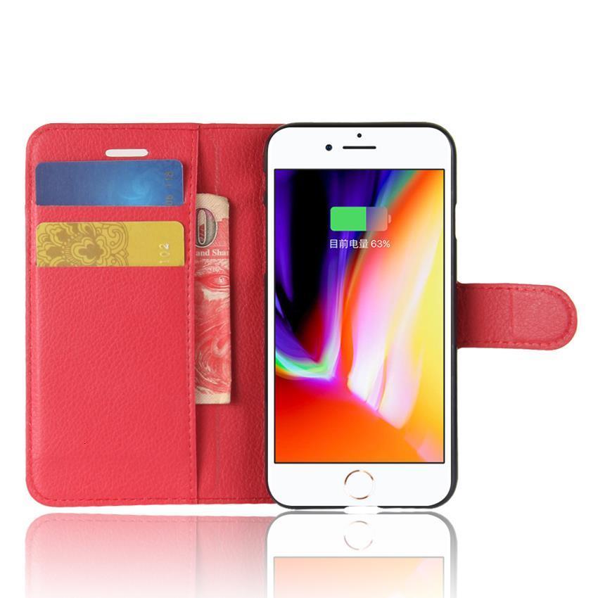 Funda de Cuero Premium con Tapa para iPhone 7/8 Plus