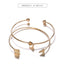 Elegant Gold-Color Arrow Knotted Bracelet Set for Women