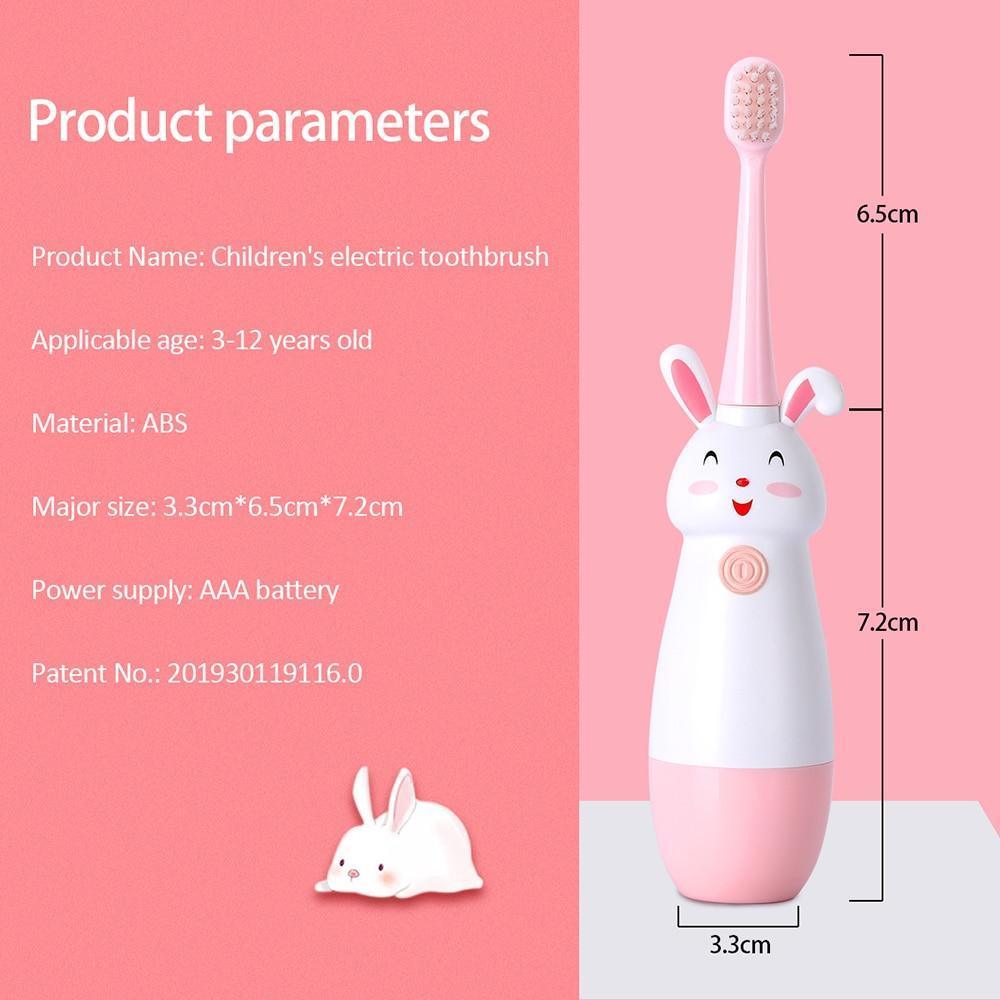 Brosse à dents électrique à motif cartoon pour enfants