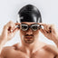 Pantalones de baño para hombres con gafas de natación impermeables y tapa para tapones de oído