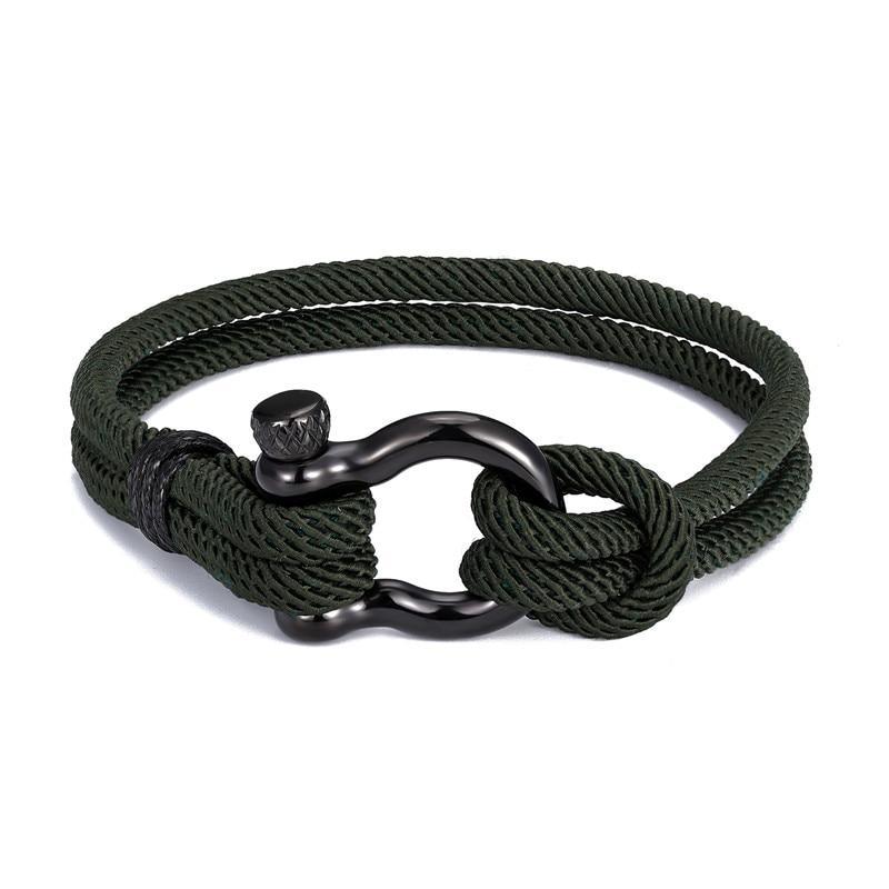 Bracelet en corde navy moderne et élégant pour hommes et femmes