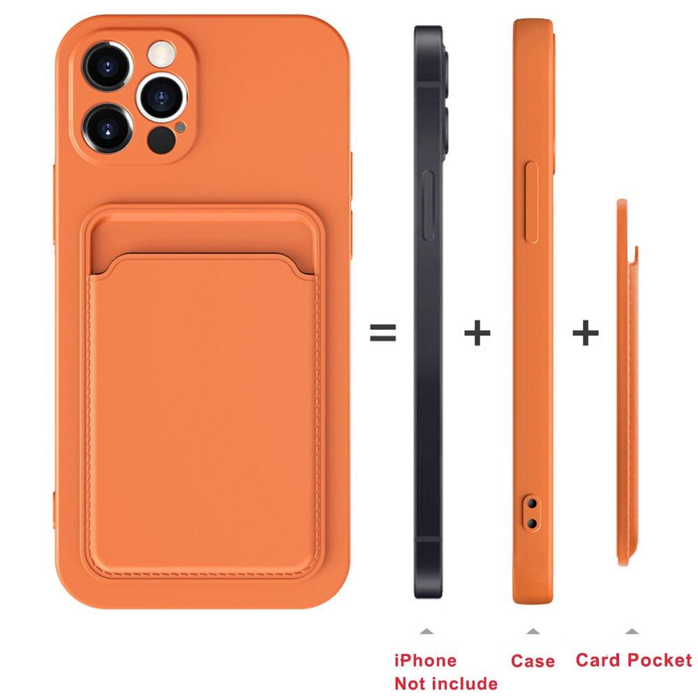 Slim Wallet Case for iPhone 14/13/12/11 Pro Max - Modern Design