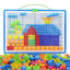 Puzzle éducatif de 296PCS avec des clous en forme de champignon pour enfants