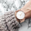 Montre décontractée à quartz pour homme STEVVEX avec bracelet en maille en acier inoxydable