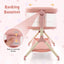 Berceau de chevet réglable en hauteur avec sac de rangement - Rose bébé