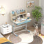 Bureau d'étude pour enfants réglable en hauteur avec plateau inclinable - Bleu