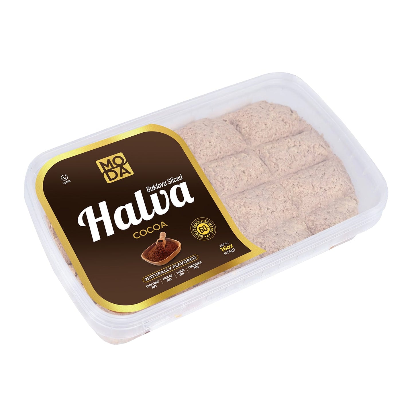 Moda Halva: cacao, baklava en rodajas, 16 oz (454 g)