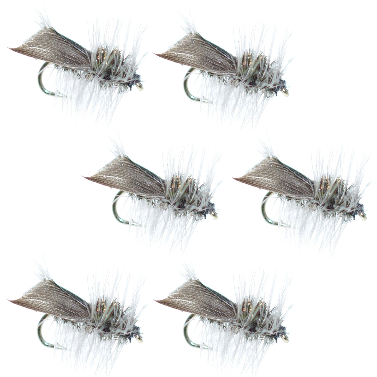 Hemingway Caddis Dry Fly Set - 6 Size 18 Flies for Trout & Bass - Korvel