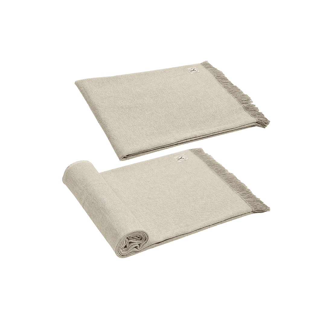 Sustainable Hemp & Organic Cotton Yoga Blanket for Mindful Living - Korvel