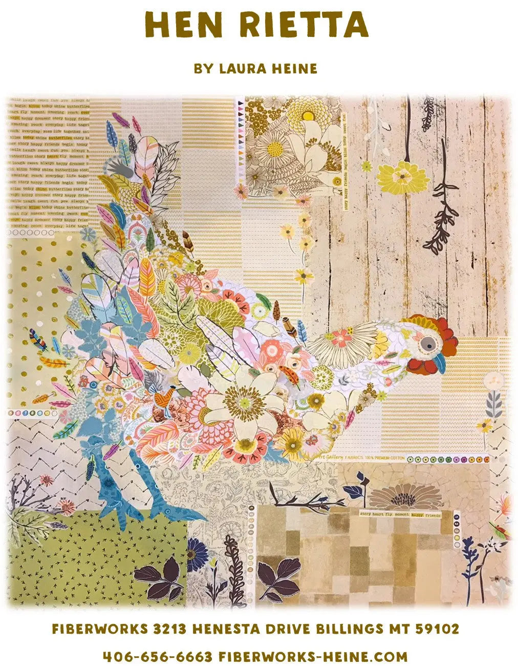 Hen Rietta Collage Sewing Pattern