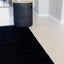 Herringbone Black Cotton Mat