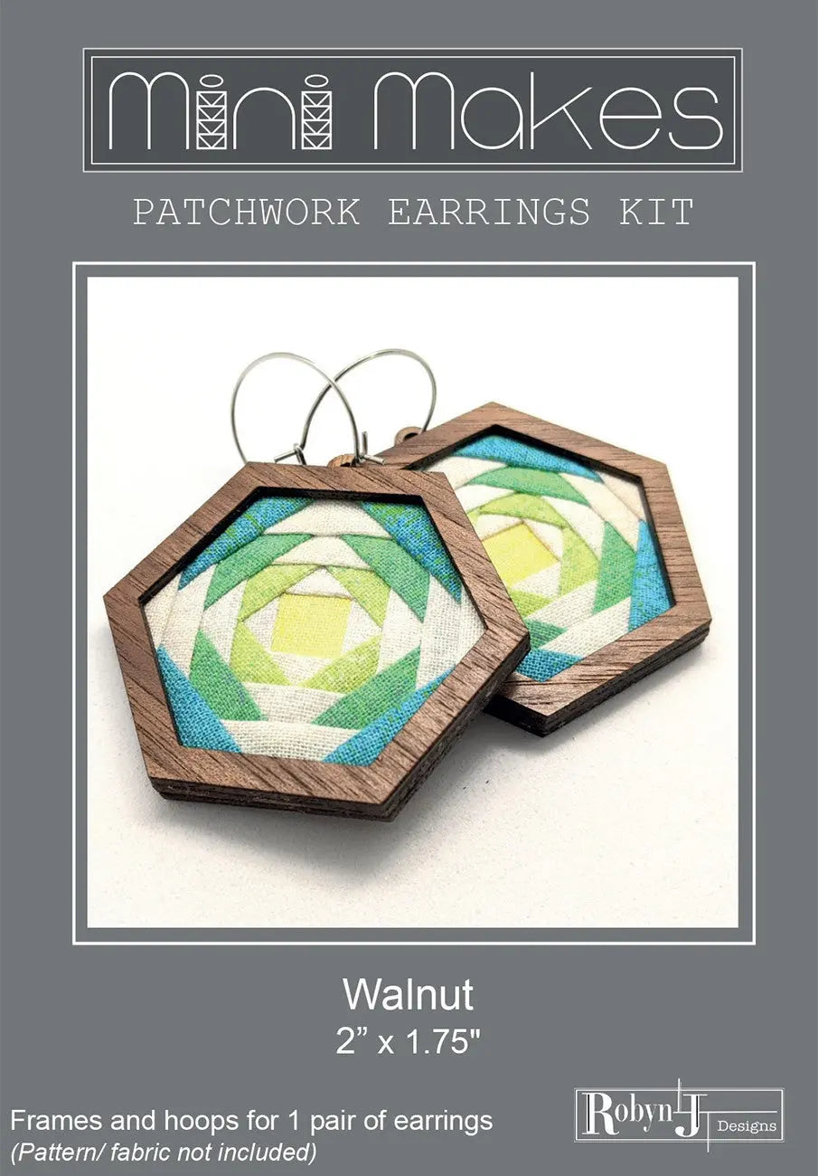 Hexagon Jewelry Making Kit - Walnut Frames