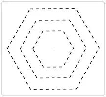 1952 Hexagon Stencil for Creative Crafting