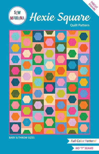 Modèle de Quilt Hexie Square par Sew Mariana