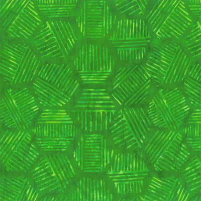 Hexies Avocado Cotton Fabric - 44"/45" Per Yard