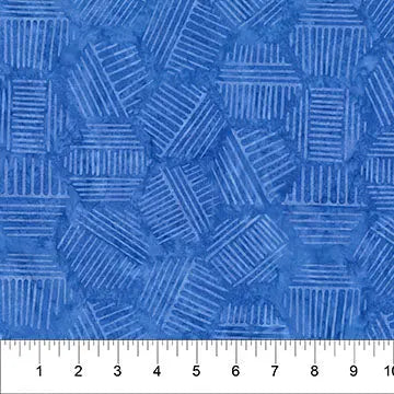 Hexies Blueberry Cotton Fabric 44"/45" Per Yard