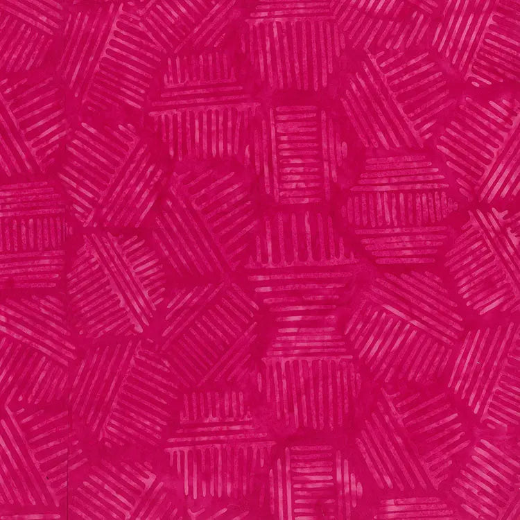 Tela de Algodón Hexies Pink Punch - 44"/45" por Yarda