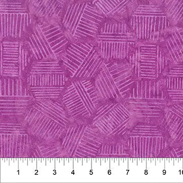 Tissu en coton Hexies Purple Currant - 44"/45" par yard