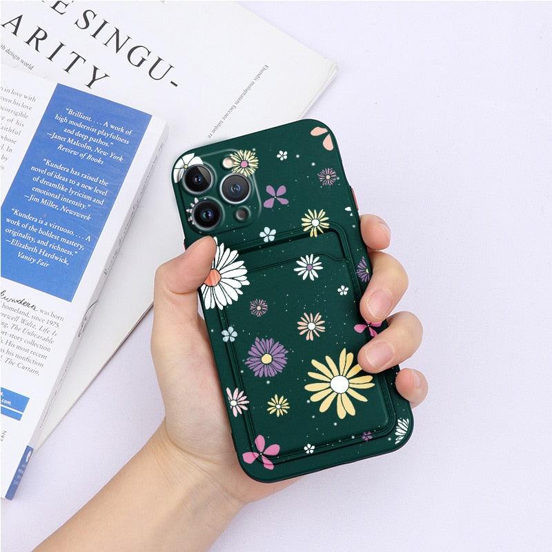 Coque de portefeuille en silicone charmante pour iPhone 13 Pro Max