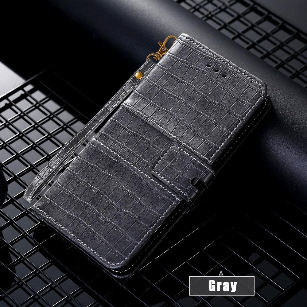 Luxury Pattern Flip Case for iPhone - Premium Leather Wallet Protection