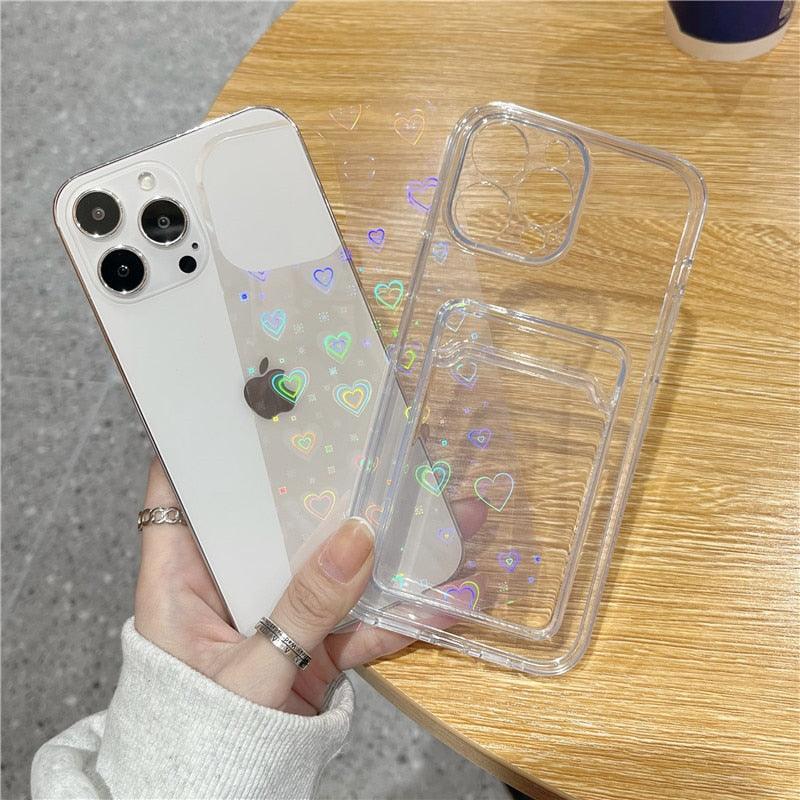 Funda de Cartera para iPhone Gradient Women Love
