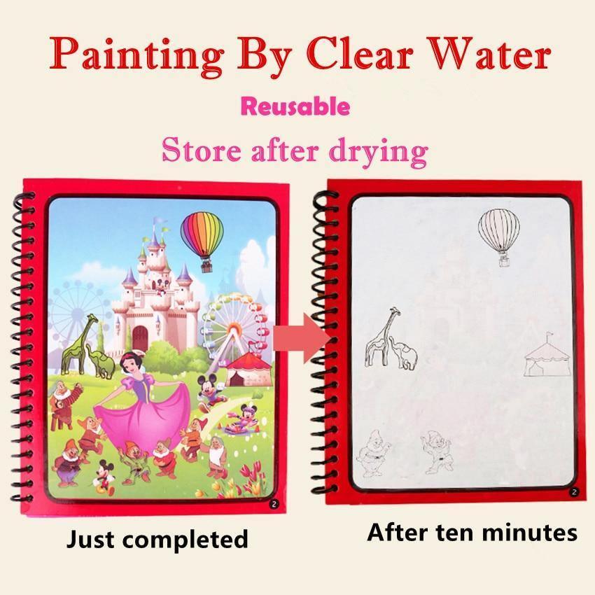 Magical Water Drawing Coloring Book for Kids