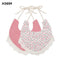 Bavoirs Floraux de Luxe Faits Main - 100 % Coton et Imperméables