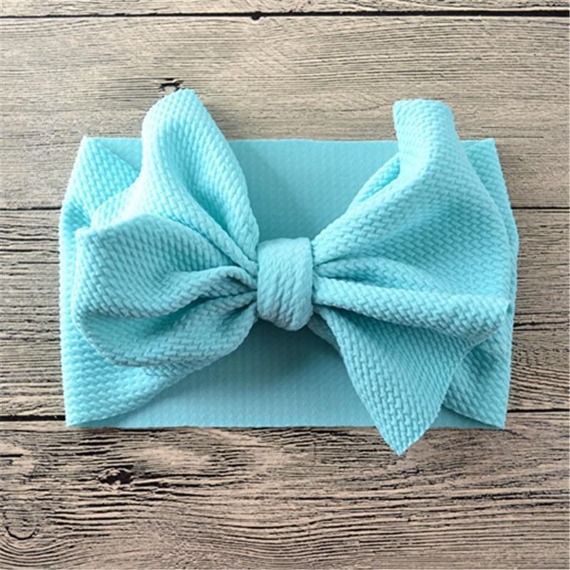 Nouveau bandeau large avec nœud pour bébés filles