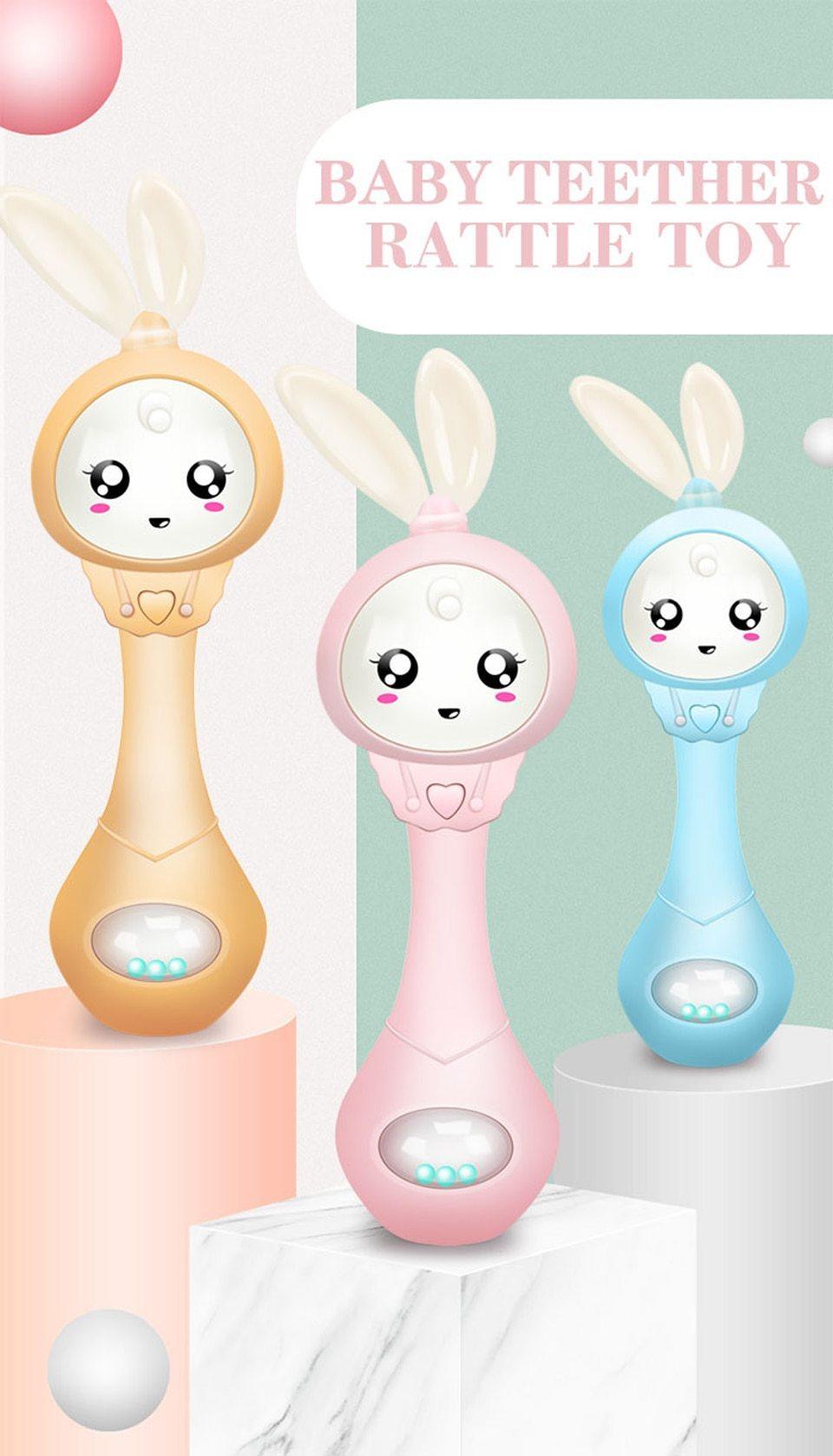 Premium Baby Music Teether Rattle Toy for Early Development