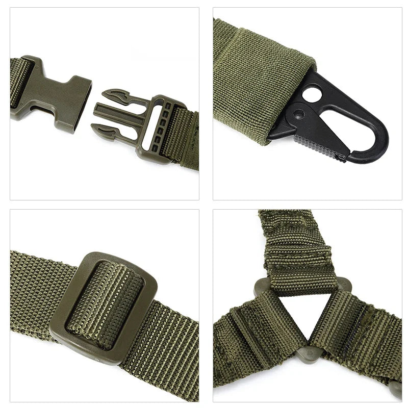 Tactical One Point Gun Sling Military Strap Airsoft Rifle Slings Paintball Shooting Hunting Accessories Single Point Gun Rope - Korvel