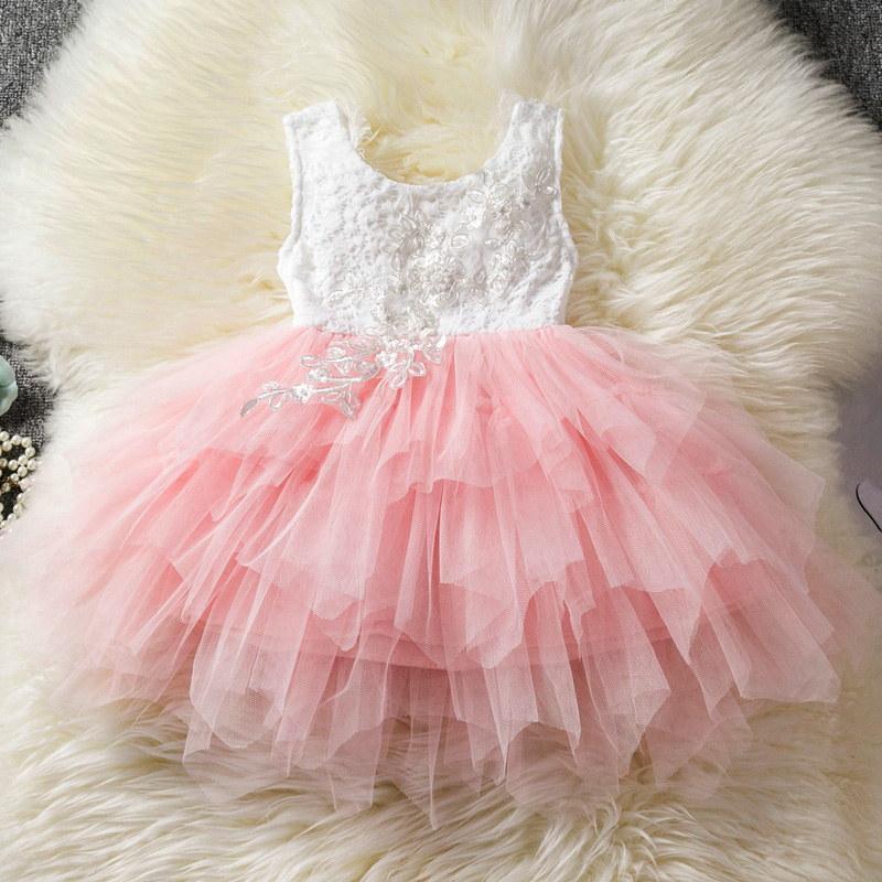 Luxury Modern Flower Newborn Baby Dress