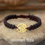 Luxury Handmade Tree Charm Bracelet - African Jasper Braided Design