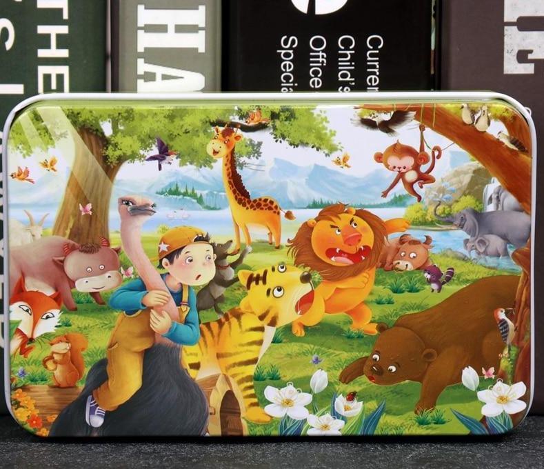 Puzzle en bois cartoon d'animaux de 60 pièces pour enfants