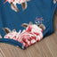 Floral Long Sleeve Baby Romper with Cozy Leg Warmers