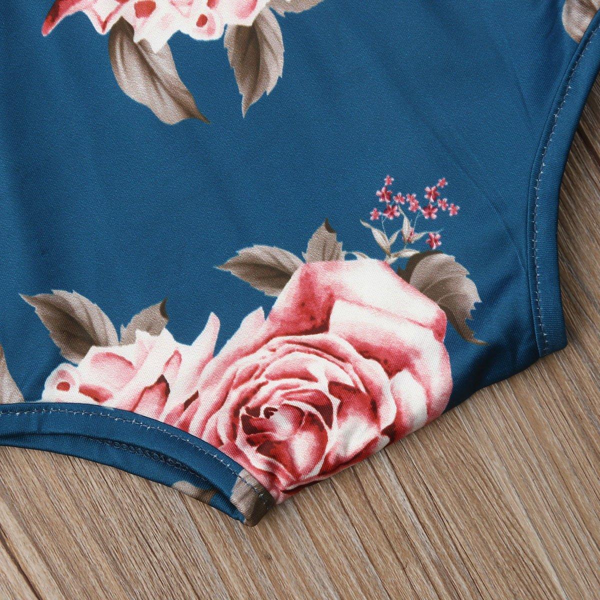 Floral Long Sleeve Baby Romper with Cozy Leg Warmers
