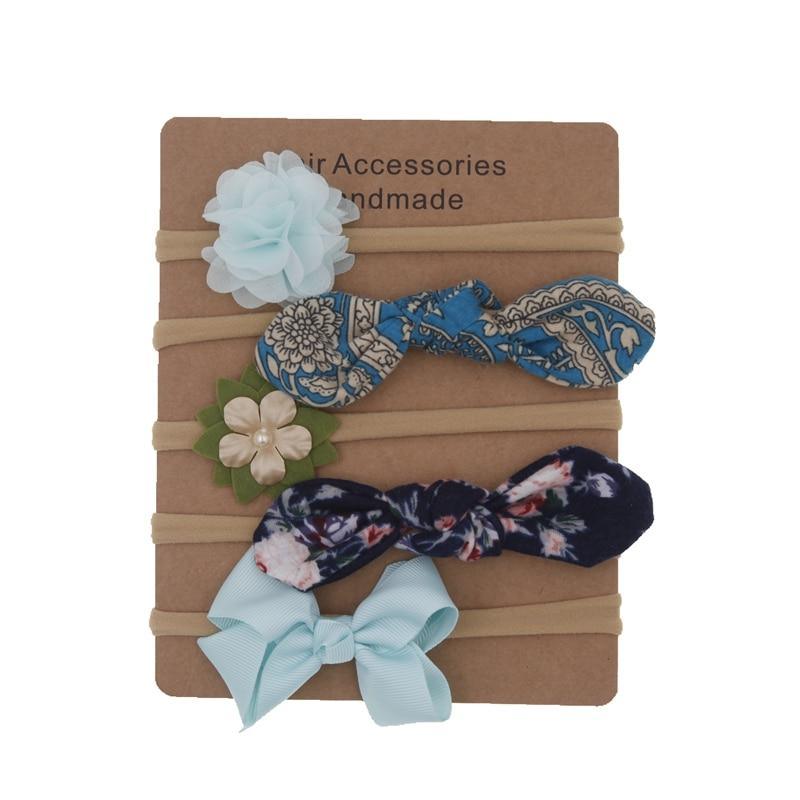 Ensemble de bandeaux floraux faits main pour bébé - Accessoires capillaires doux