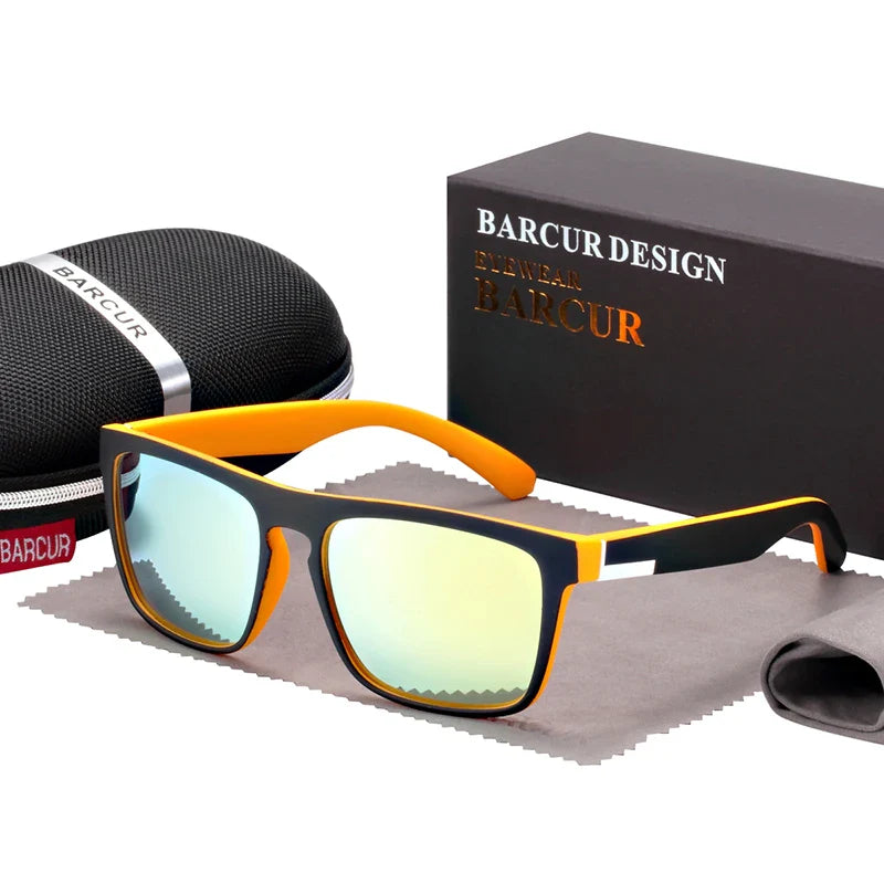 BARCUR Men's Polarized Driving Sunglasses with UV400 Protection