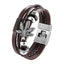 Bracelet en cuir tressé tendance pour hommes et femmes
