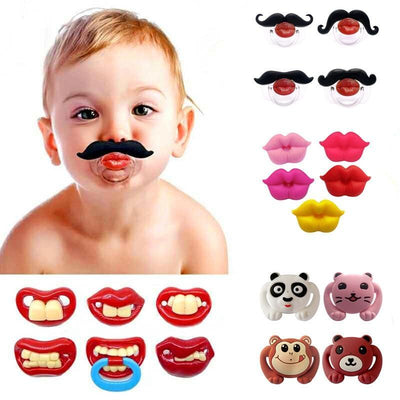Funny Baby Pacifier Clip - Food Grade Silicone Nipple Holder