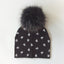 Chapeau de bébé moderne de luxe avec pompon pour l'automne et l'hiver