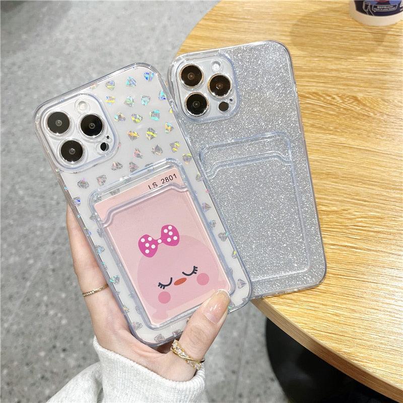 Funda de Cartera para iPhone Gradient Women Love