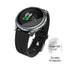 Montre intelligente solaire STEVVEX - Sport métal avec moniteur de fréquence cardiaque