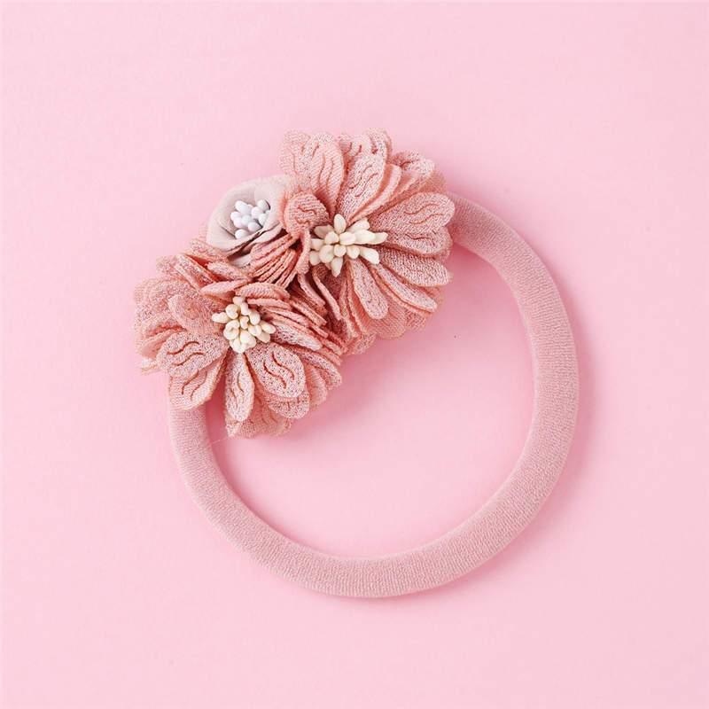 Elegant Handmade Baby Girl Hair Band with Rhinestone Crown - Perfect for Infants - Korvel