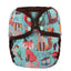 Couche en tissu pour bébé ajustable à taille unique avec double gousset