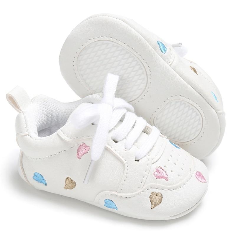 Premium Newborn Star First Walkers - Soft Sole Sneakers